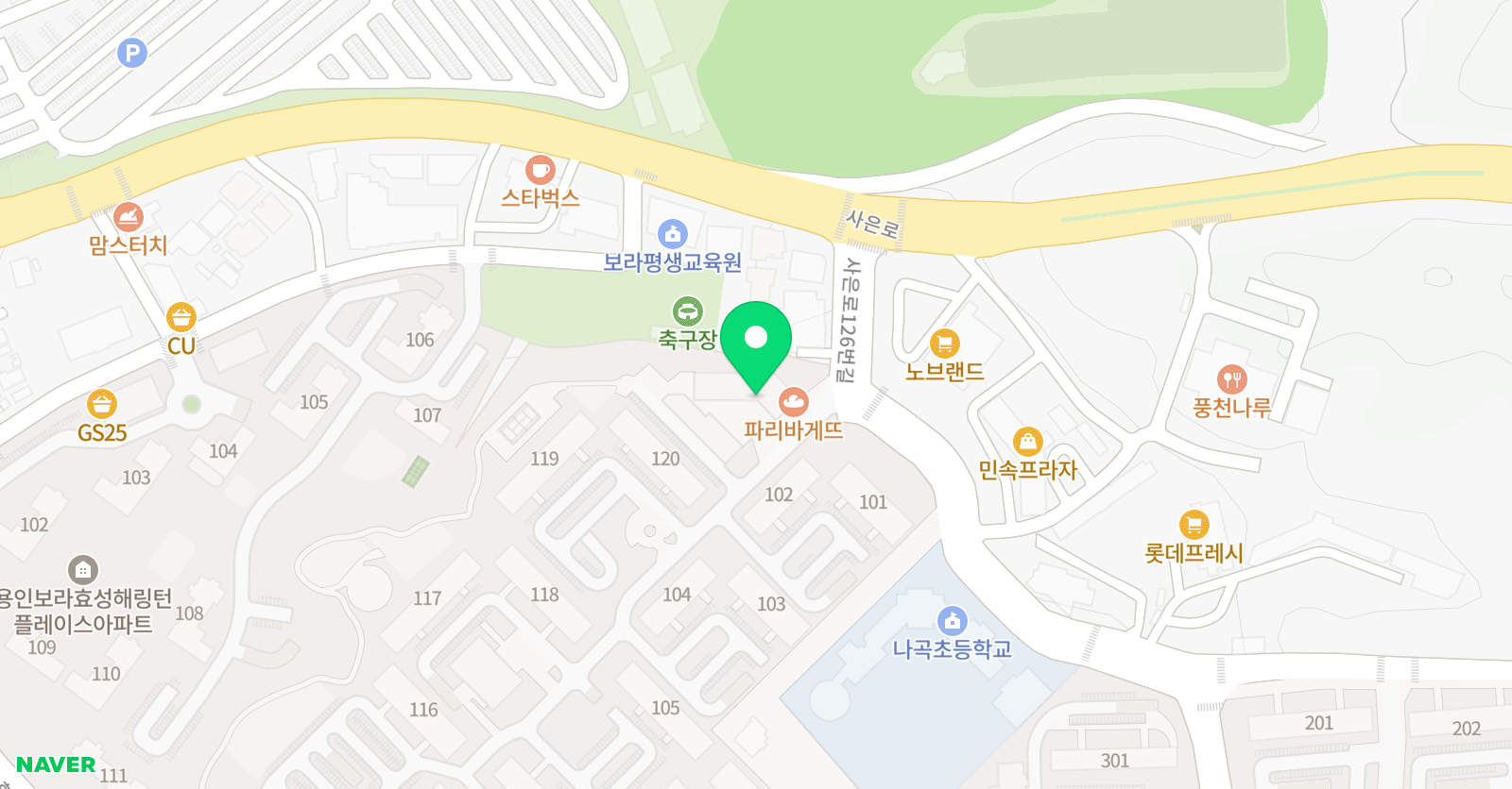 국가대표 태아일체 태권도장 위치