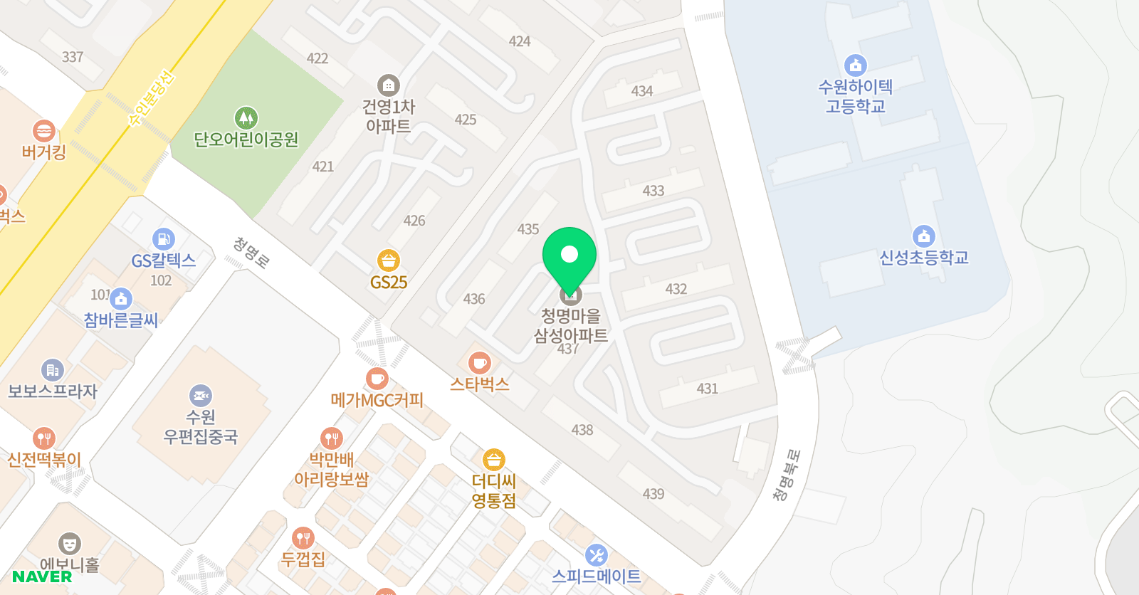 해담스터디센터/방과후돌봄교실 위치