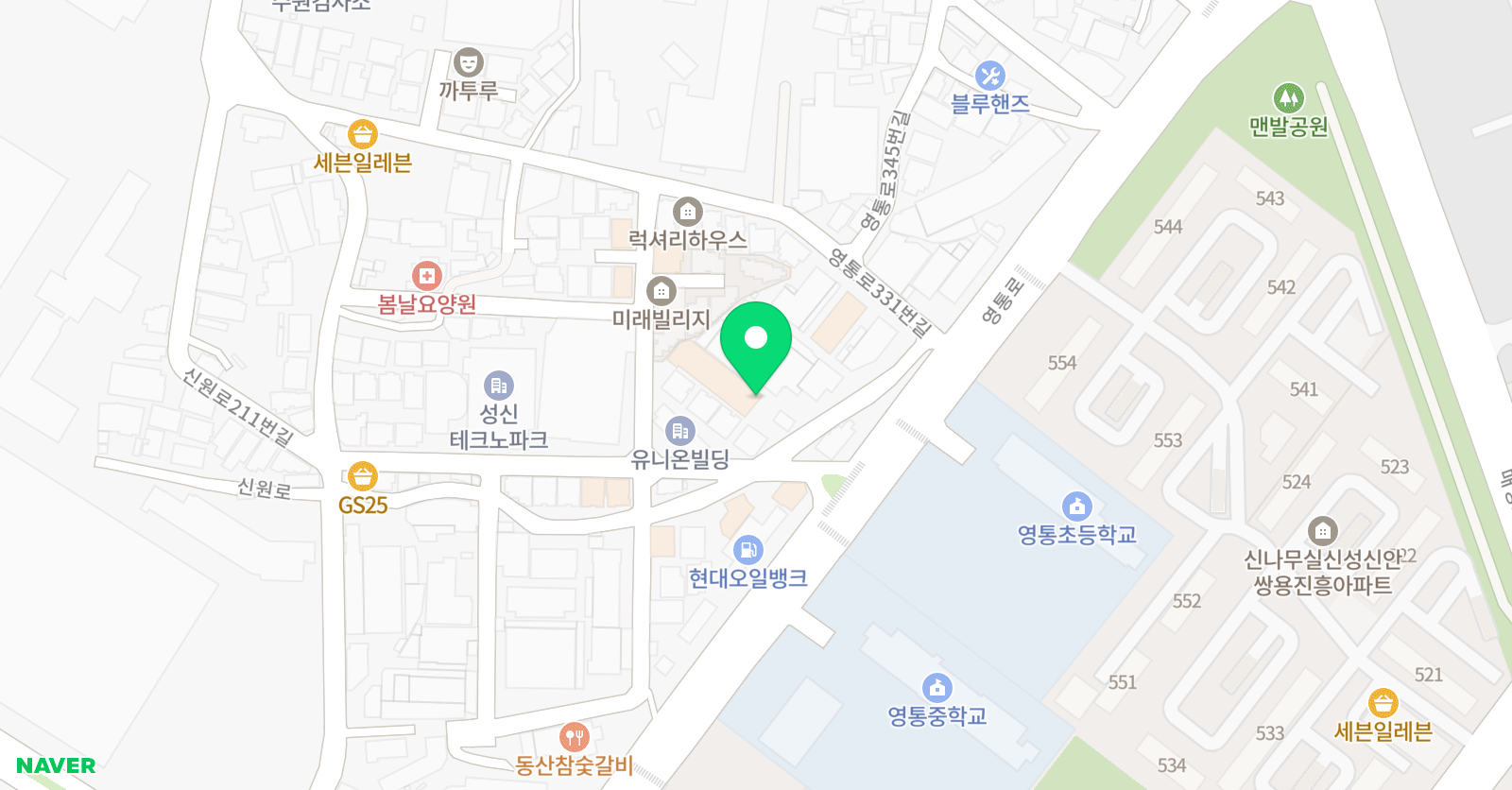 아이풀 영통점 위치