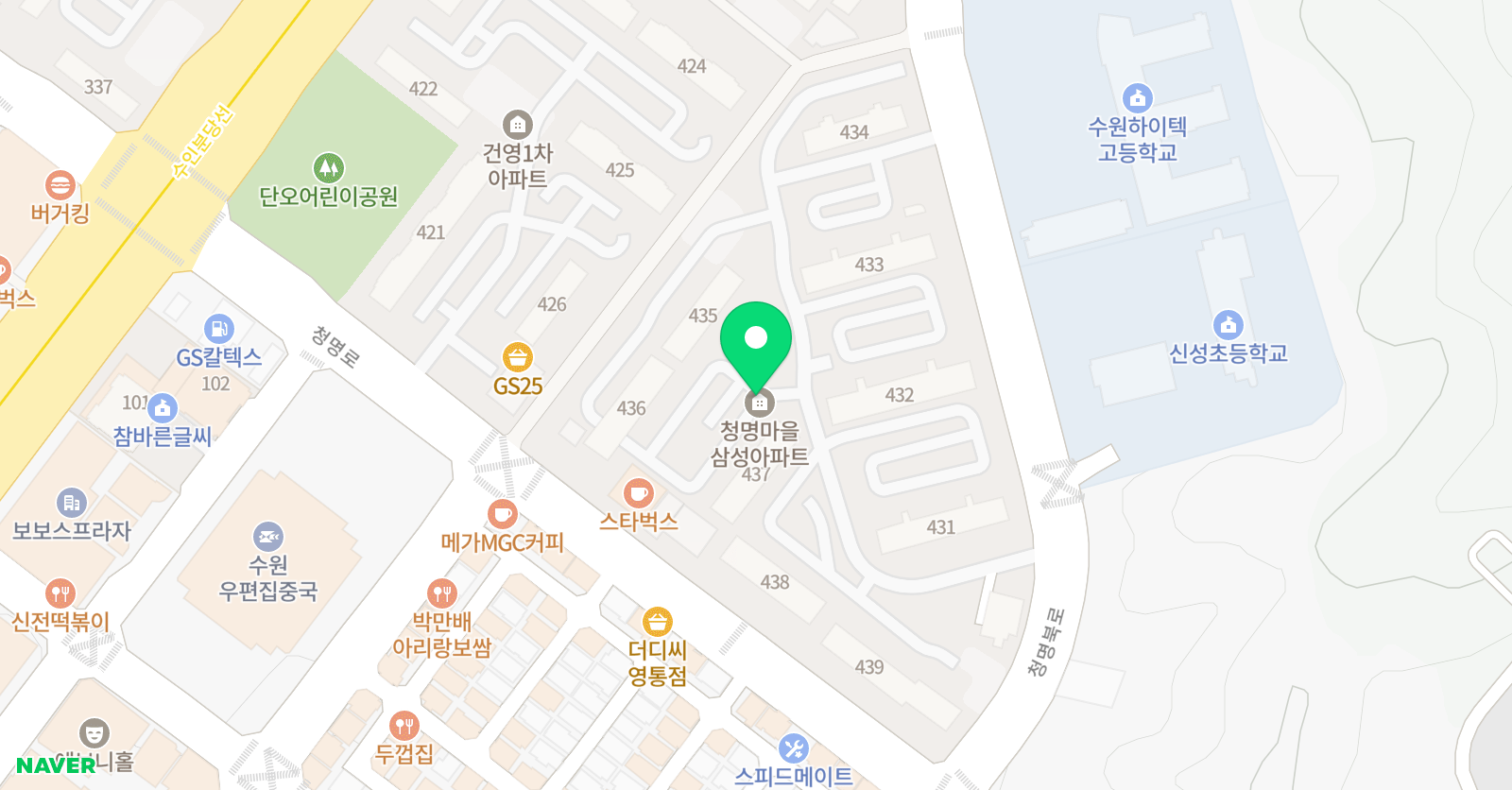 해담 에듀케어 공부방 위치