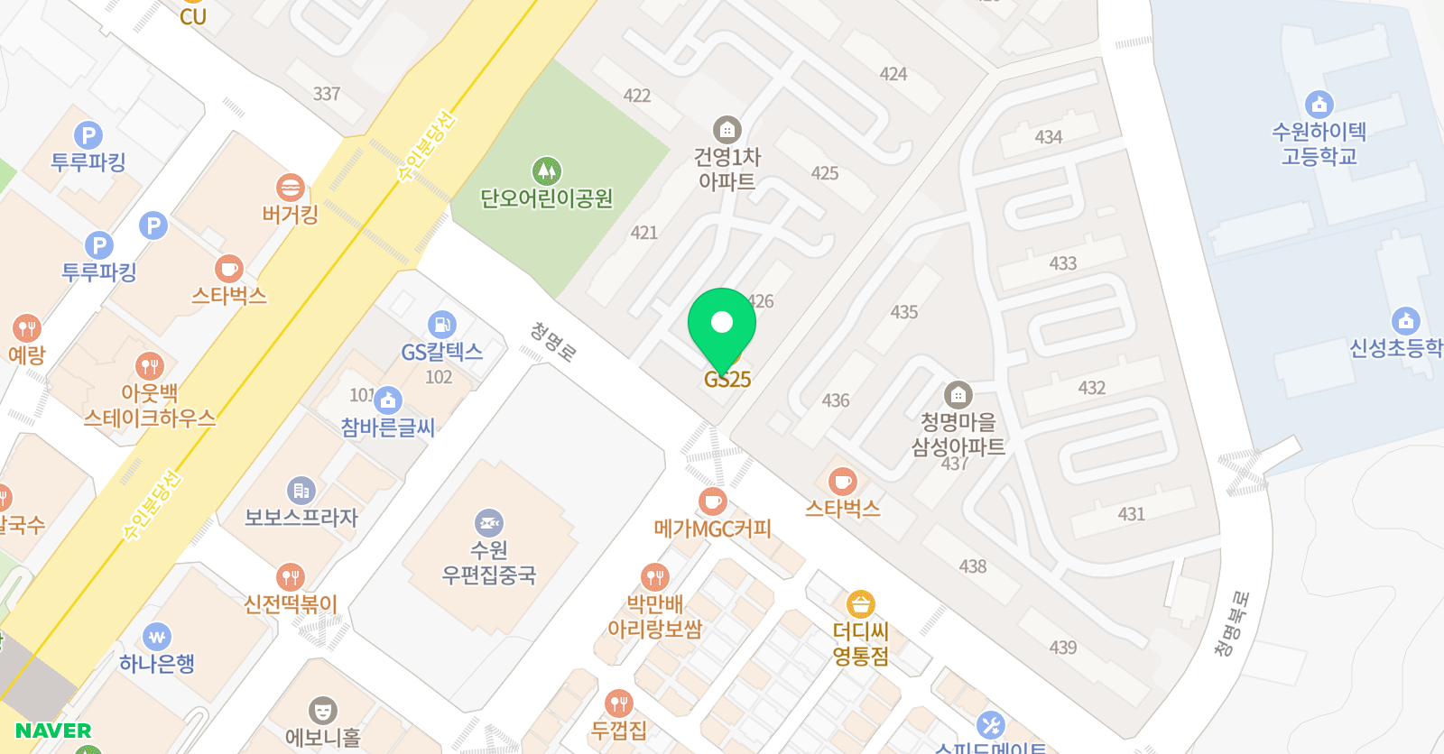 라움 수학 위치