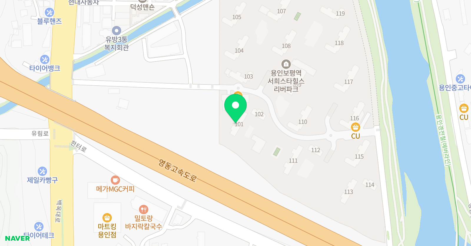 스마트 해법수학학원 보평역 서희스타힐스교실 위치