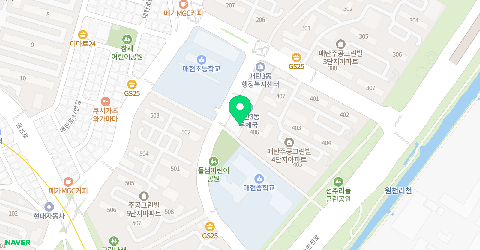 매현 태권도 위치