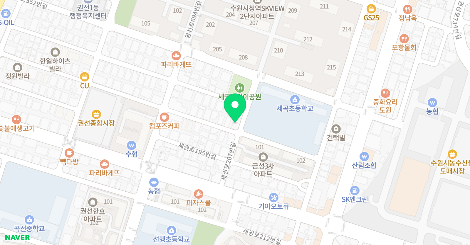 쏘울 피아노학원 위치