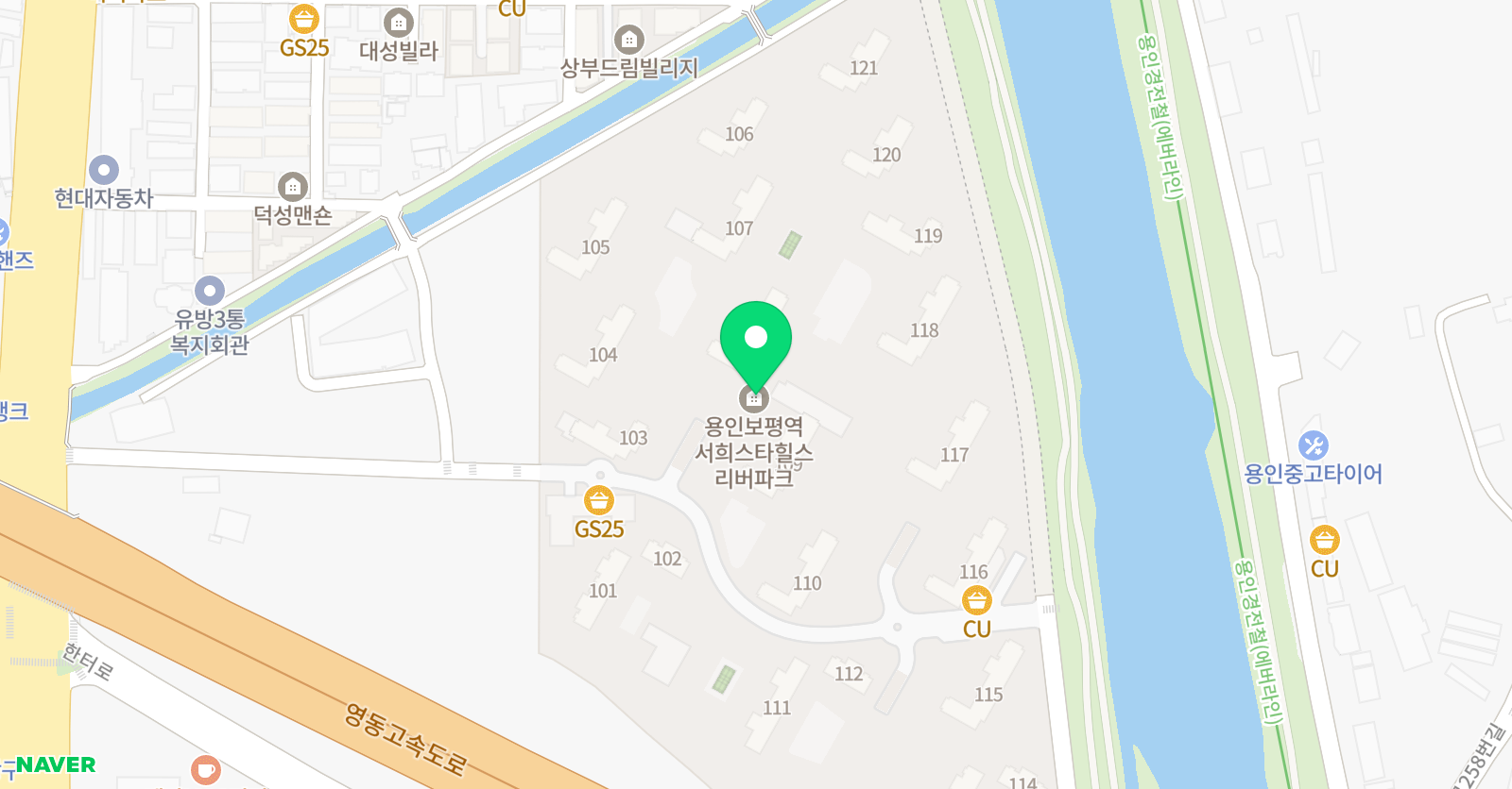 잉글리시아이 용인서희스타힐스점 위치