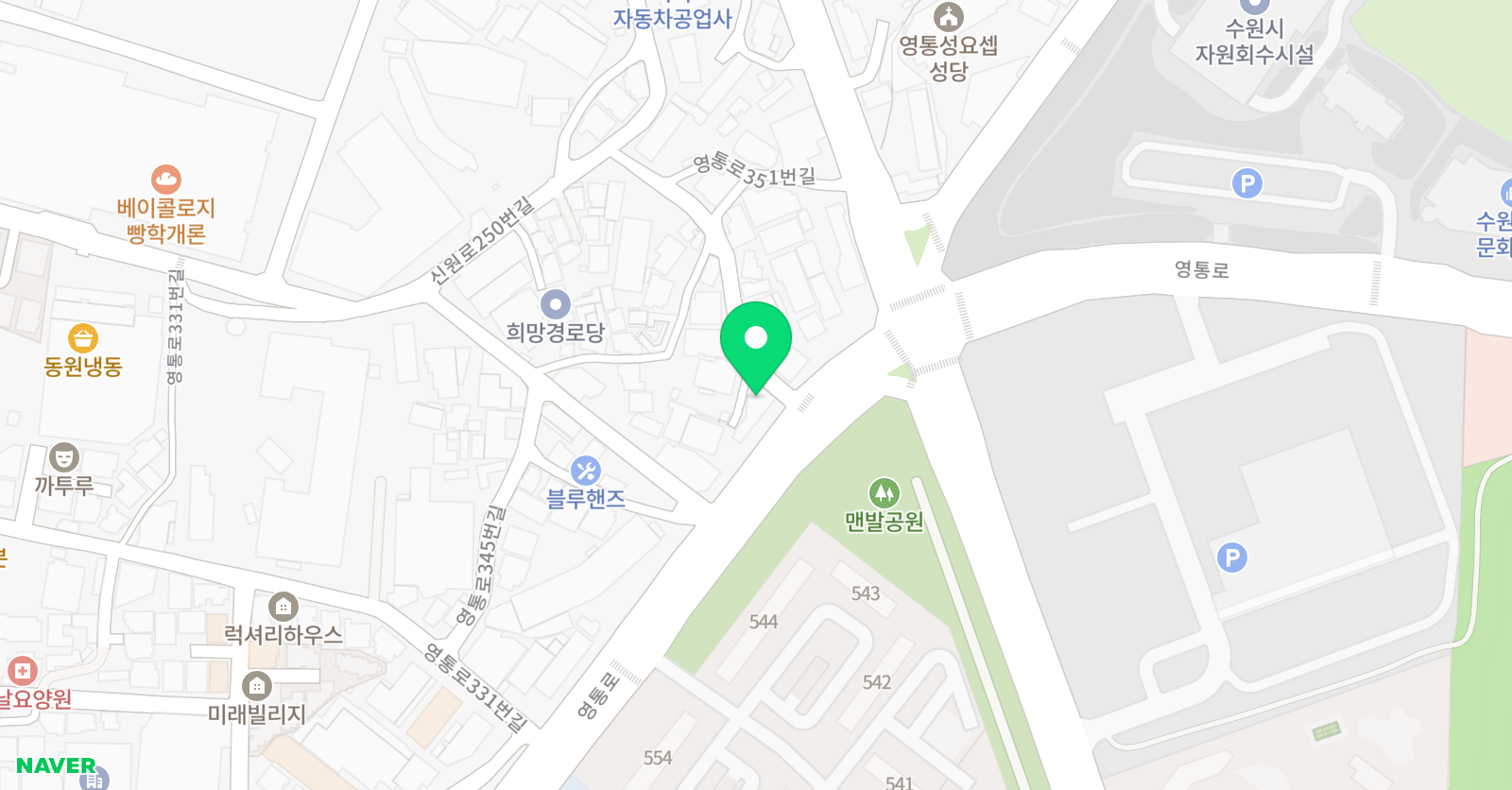 YBM ECC 영통 위치