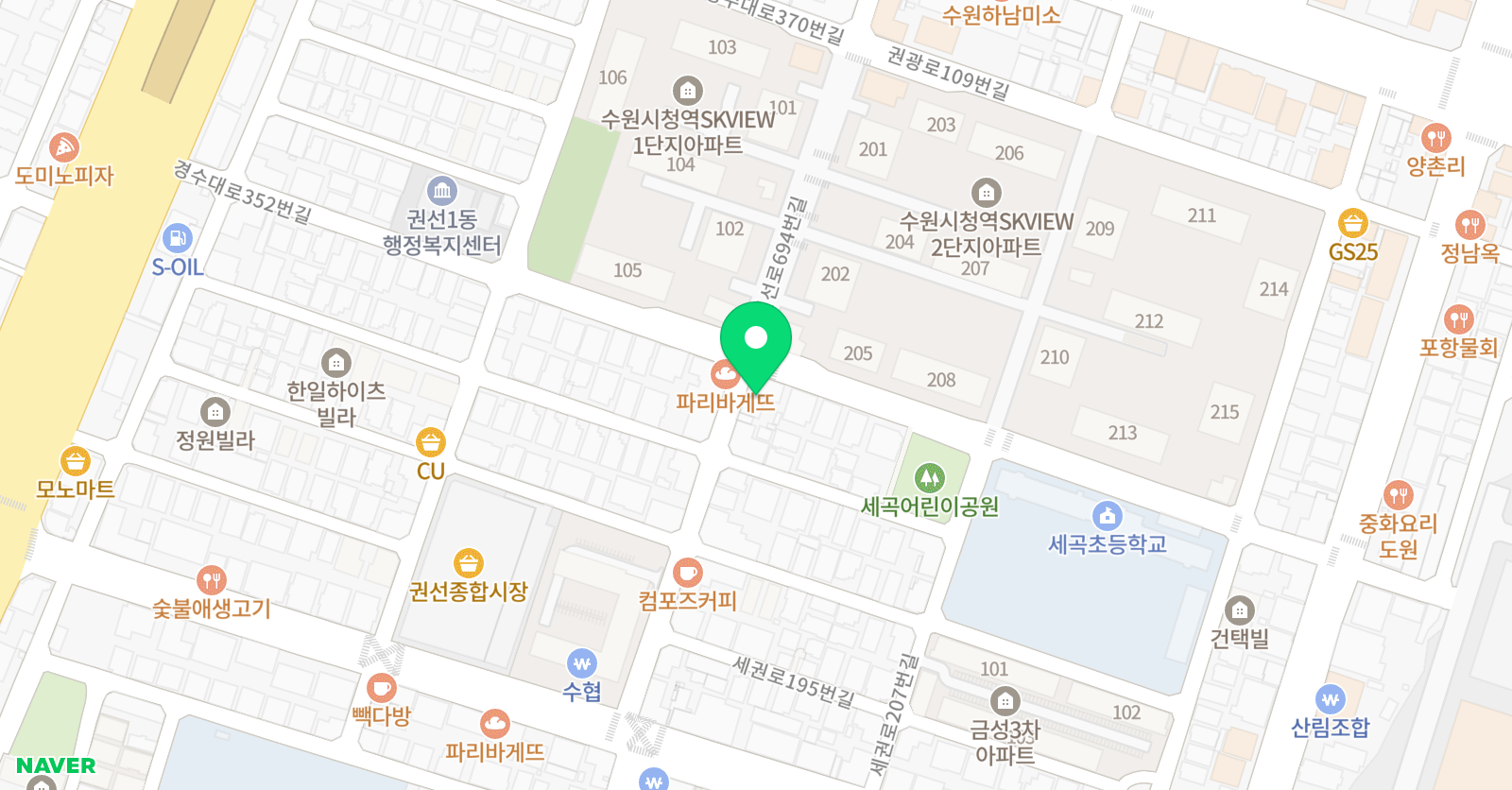 꿈의숲 음악학원 위치
