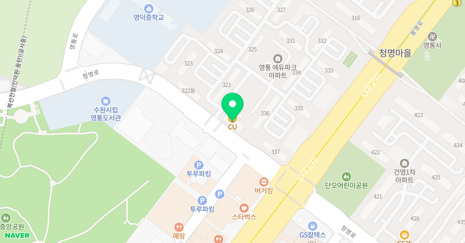 청명그레이스 음악 위치