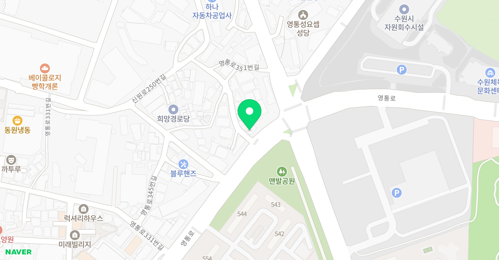 GLITT Collegiate Yeongtong 위치