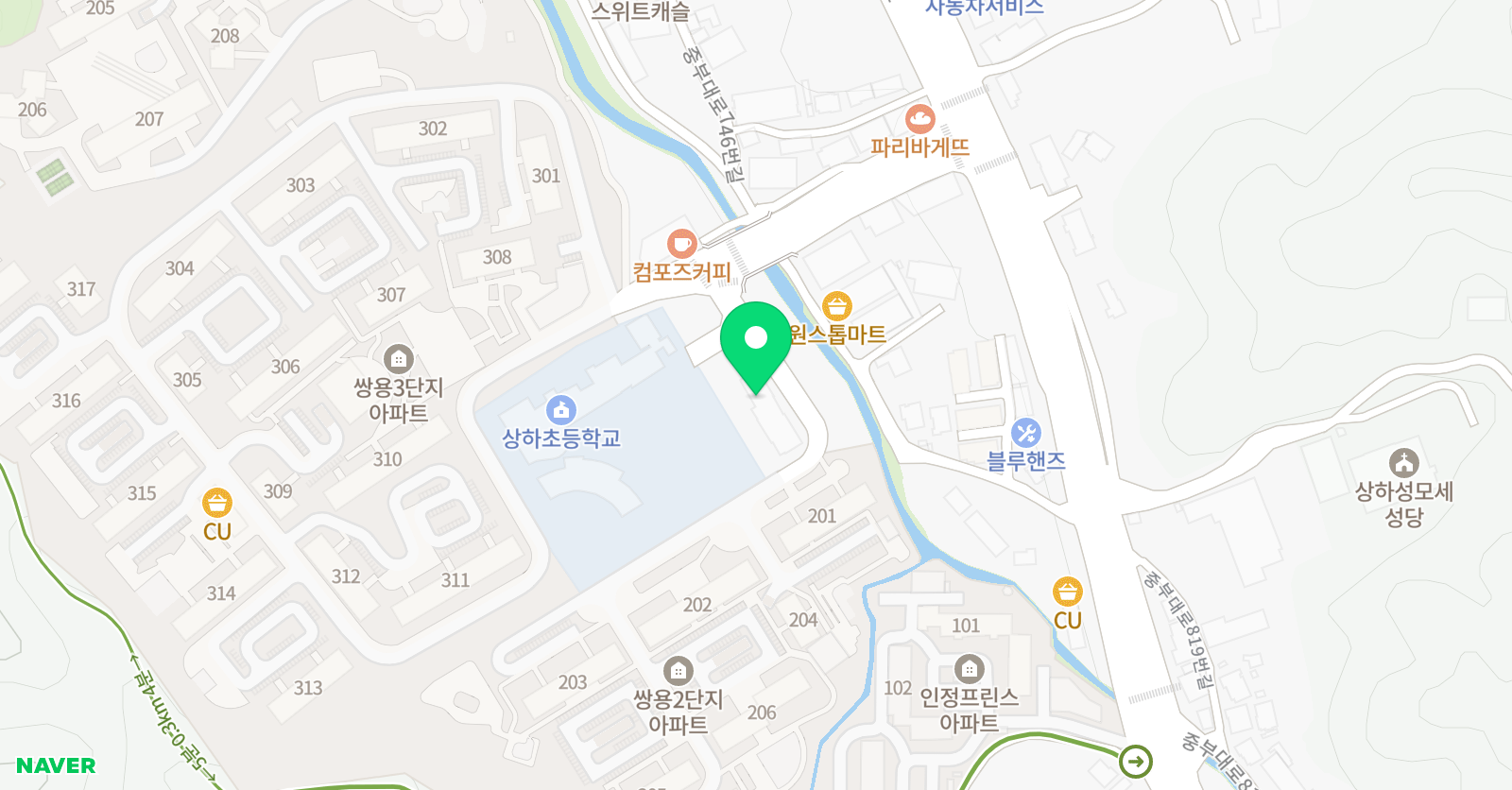 중앙 학원 위치