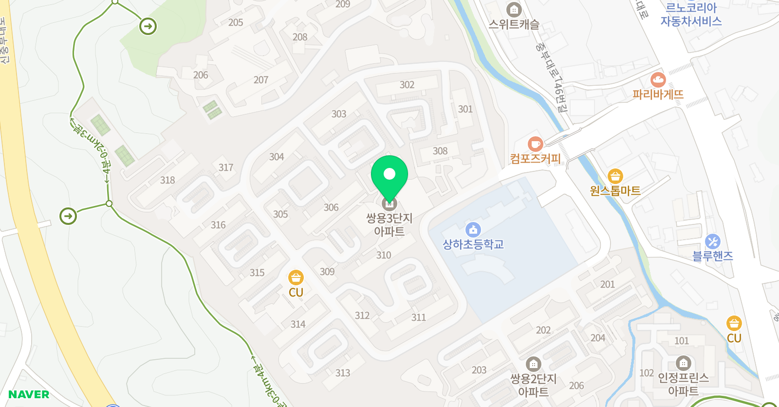 유니팝 미술 용인상하센터 위치