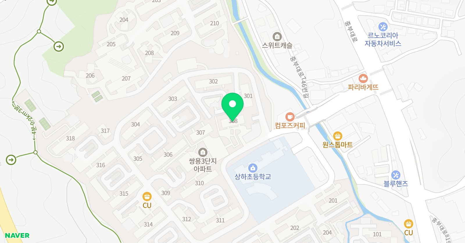 고래 영어학원 상하캠퍼스 위치