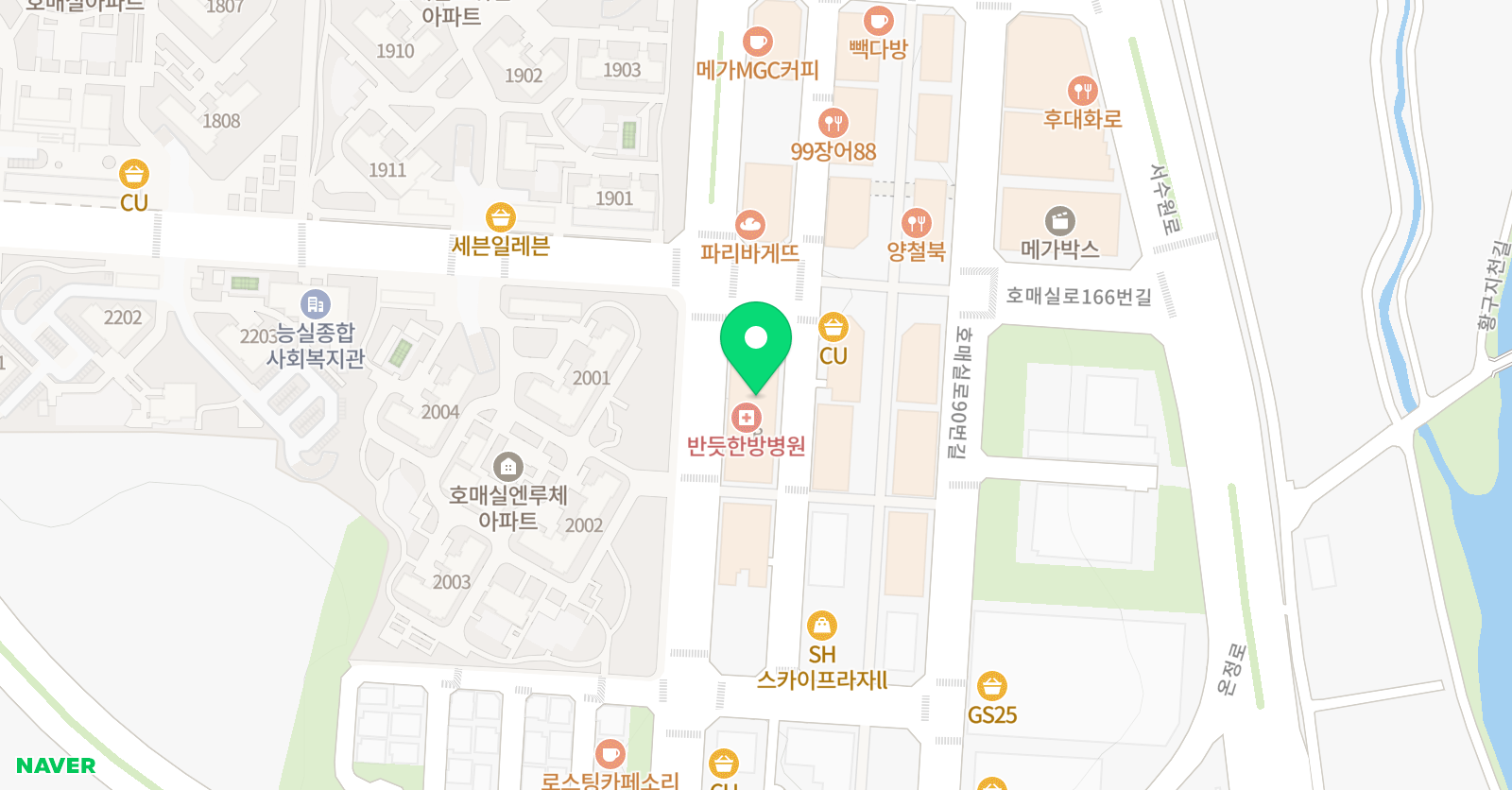 호매실 아트블랑 미술 위치