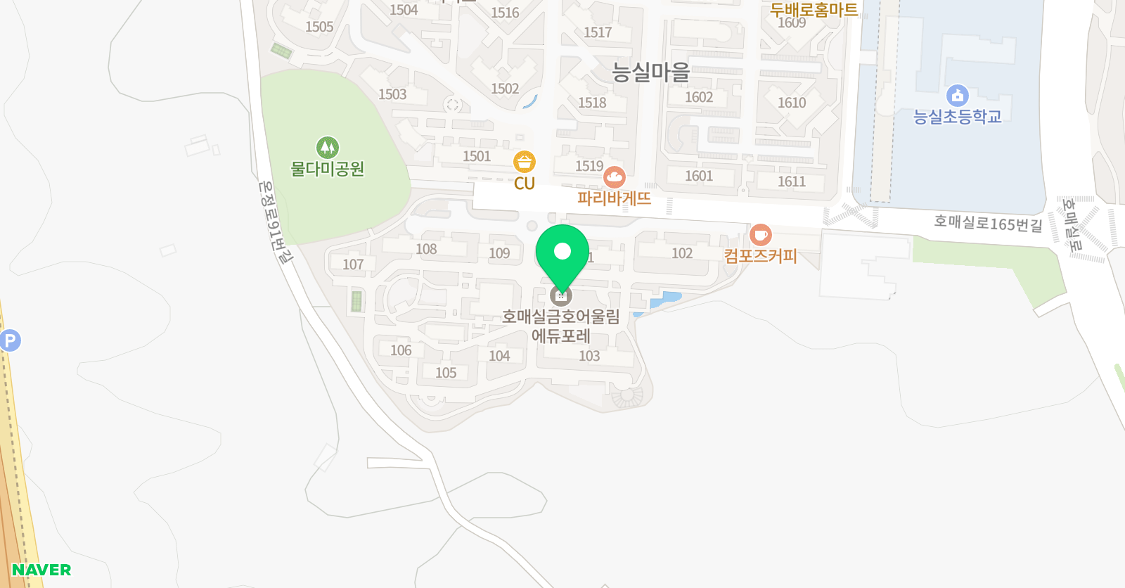 링키영어 능실센터 위치