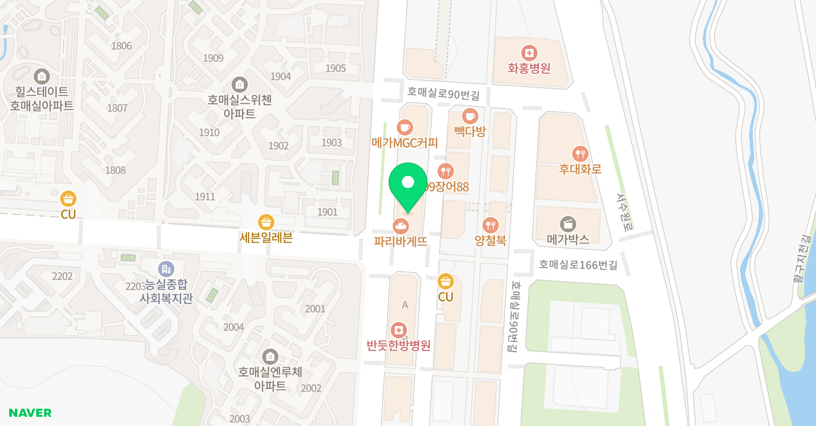인아트 미술학원 호매실점 위치