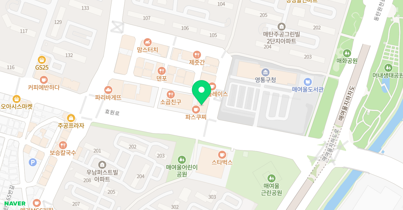 몽크 피아노 학원 위치