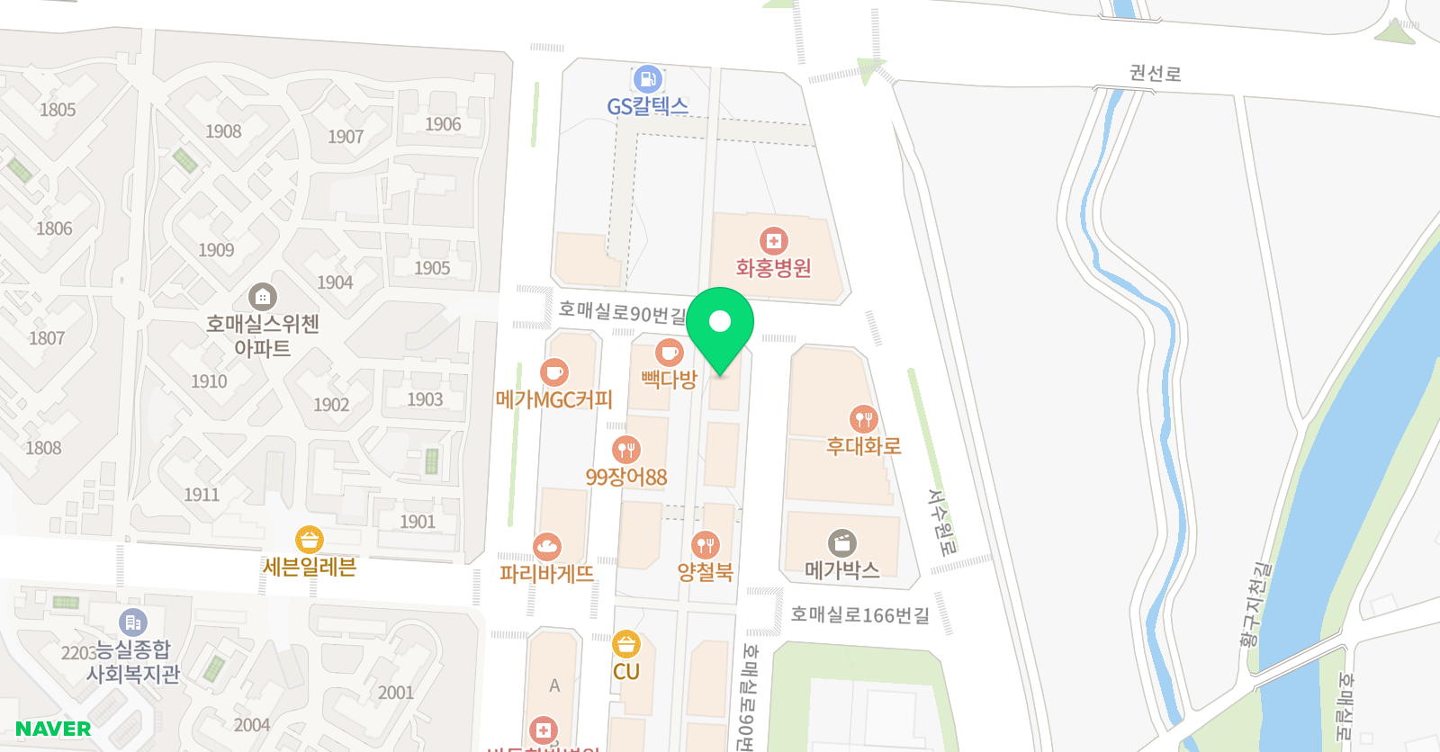 제이원 뮤직 실용음악학원 위치