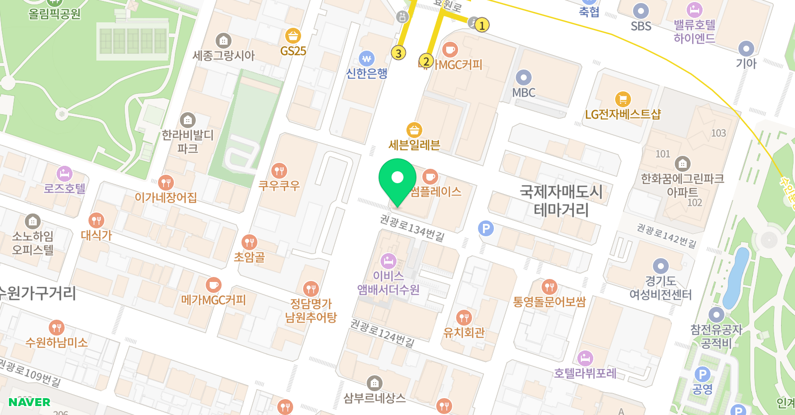 목우 미술학원 인계매탄캠퍼스 위치