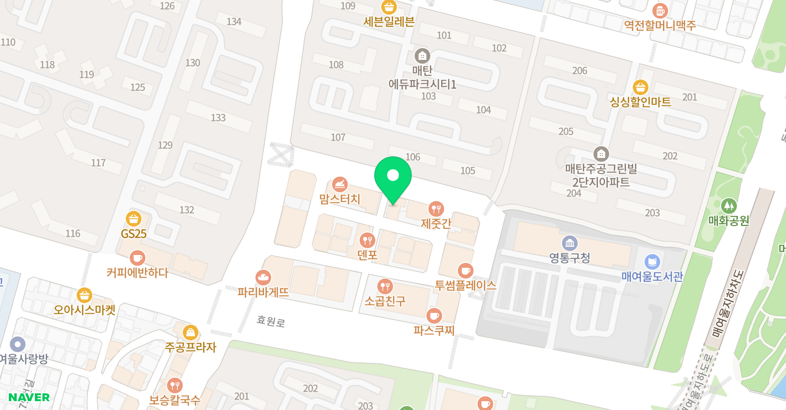 와이비엠잉글루 어학원 위치