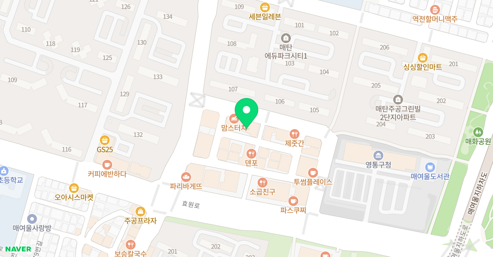 더베스트 피아노학원 위치