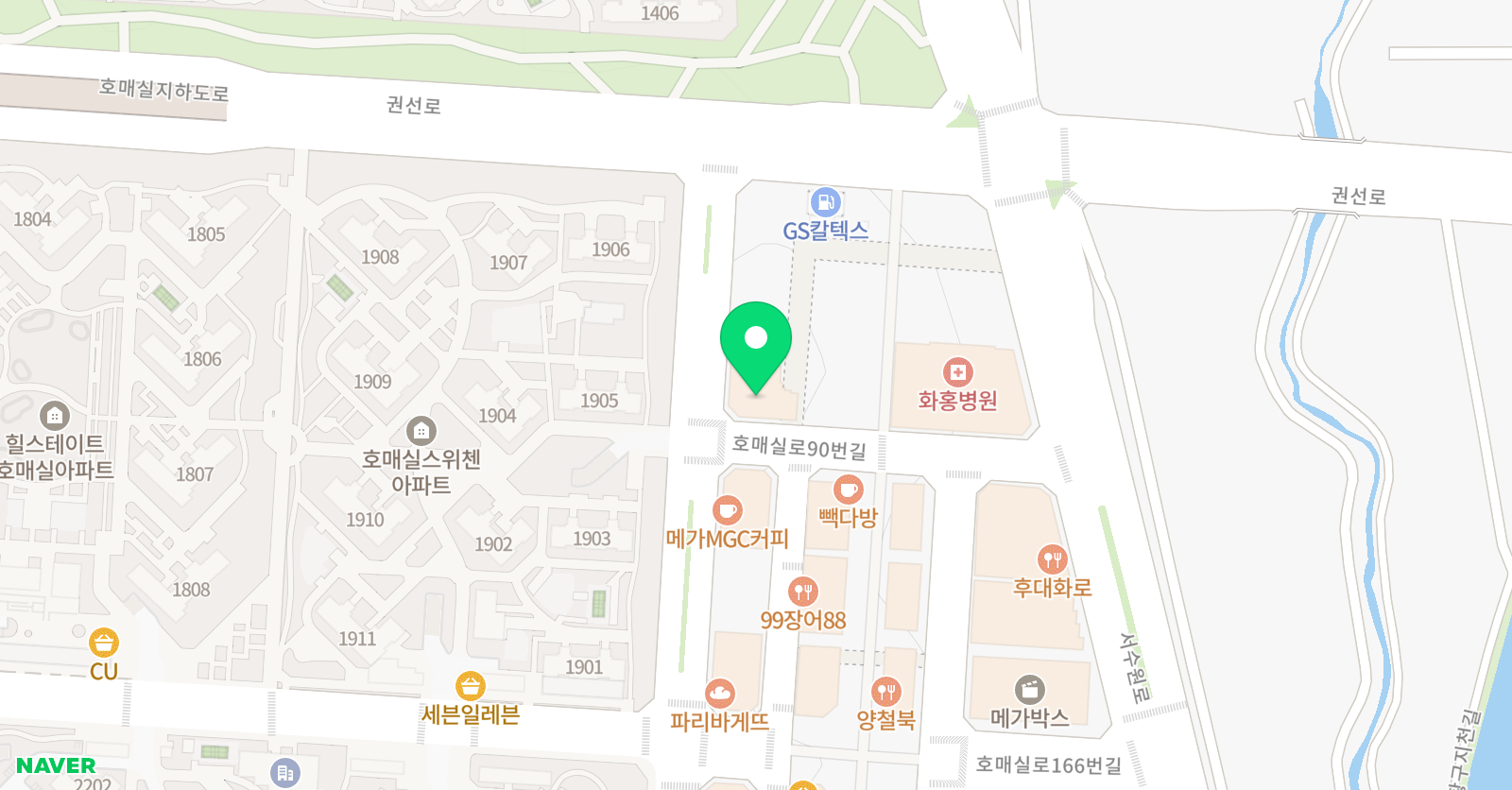 삼성 영어 해법수학 능실학원 위치