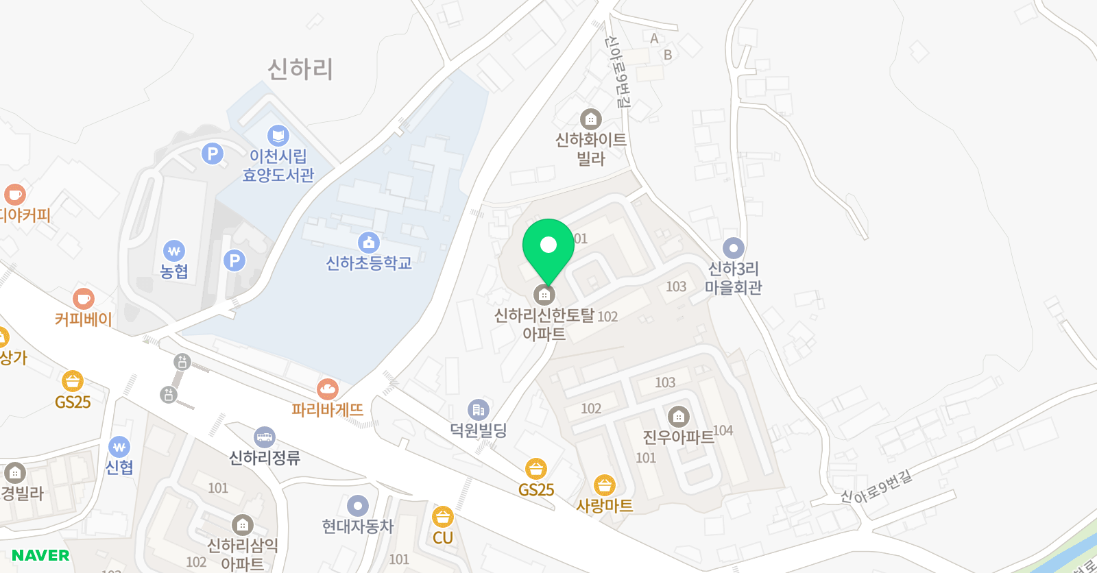 스마트해법 수학 이천신하점 위치