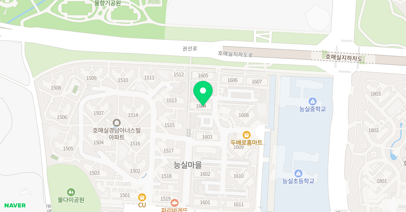 스마트해법 영어 능실16단지교실 위치