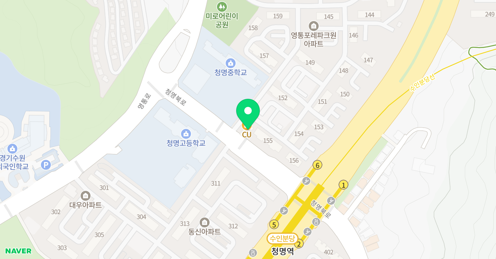 영통올림 수학 위치