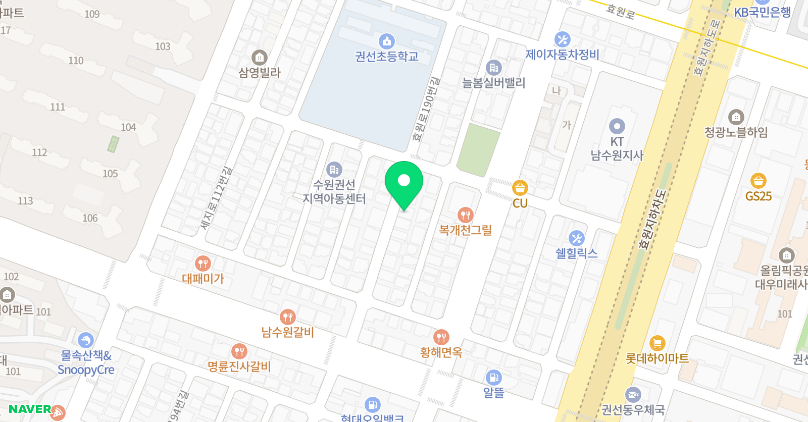 소리숲 음악학원 위치