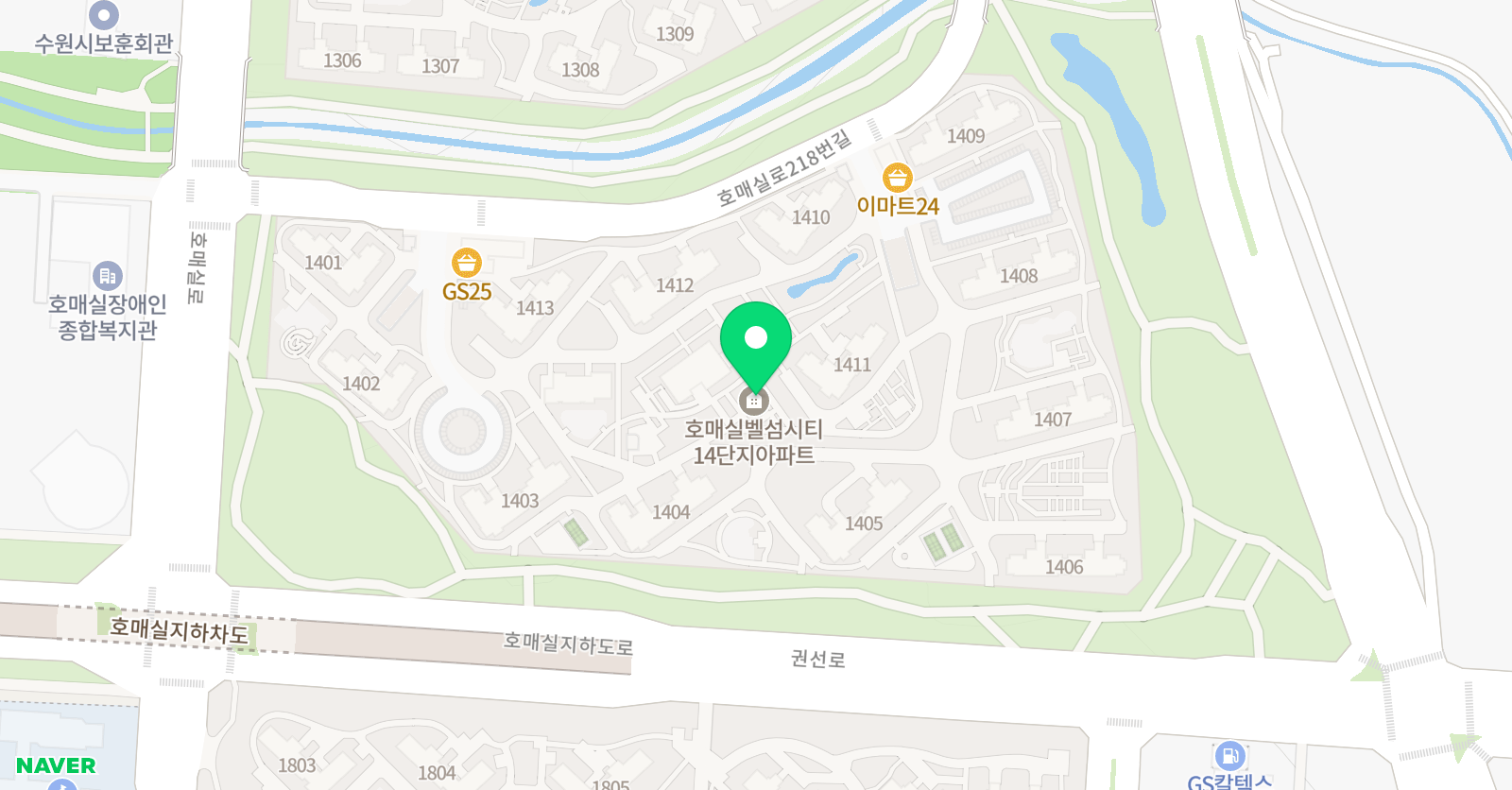 호매실 중국어 위치