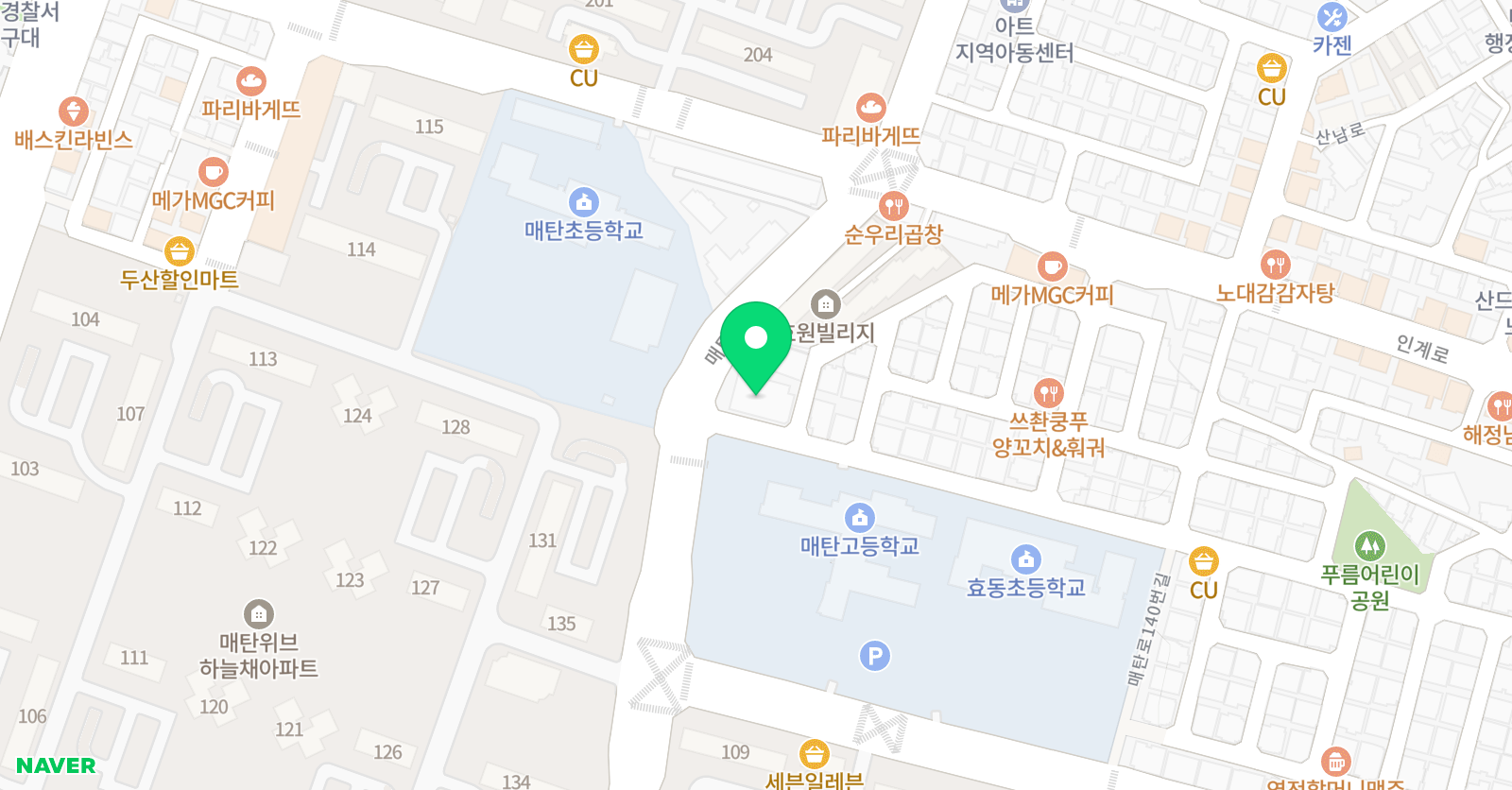 엔프라임 영어학원 위치