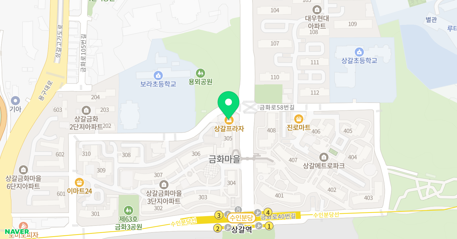 상갈 경희대 태권도 위치