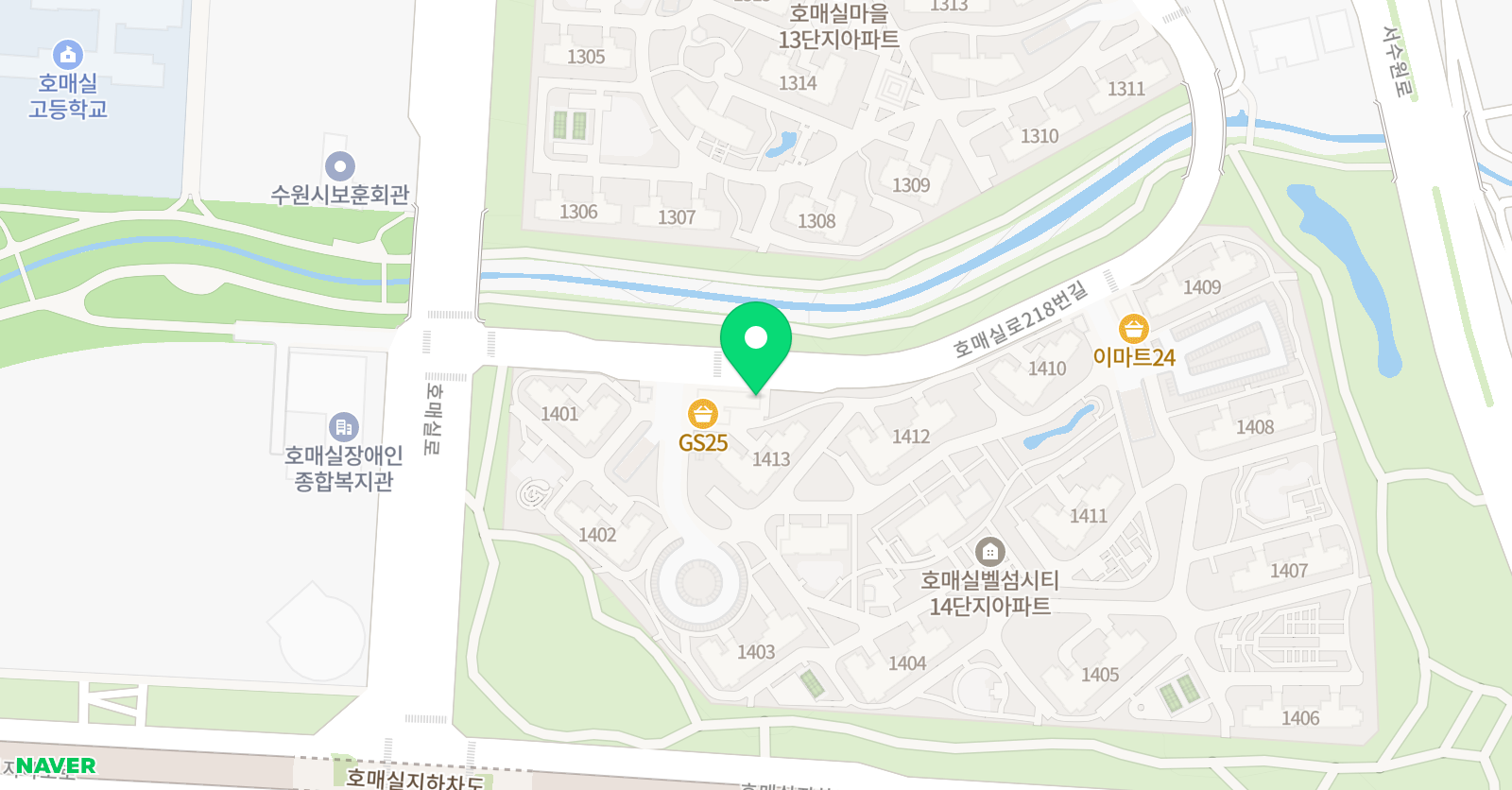 빨간펜 수학의달인 호매실벨섬시티점 위치