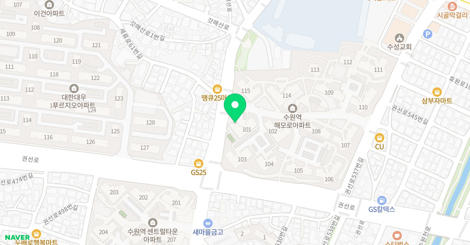 스마트해법 수학 수원센트럴타운1단지점 위치