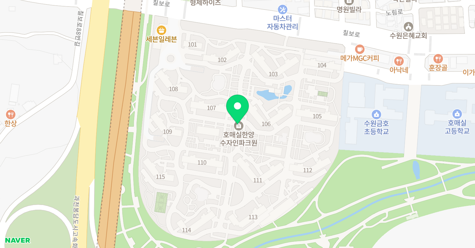 잉글리시아이 영어학원 금호점 위치