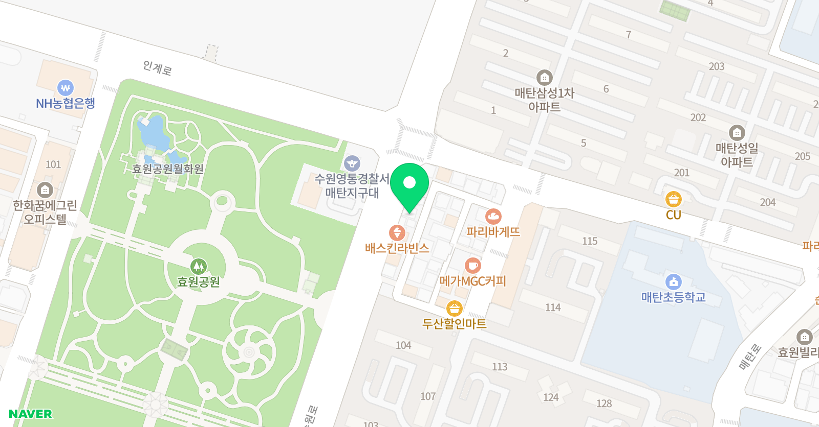 탑메이드 수학학원 위치