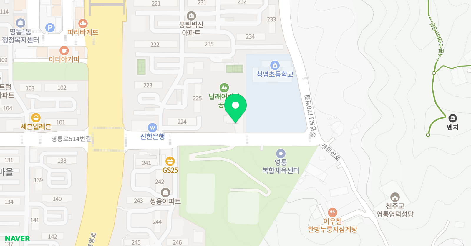잉글리쉬빌리지 학원 위치