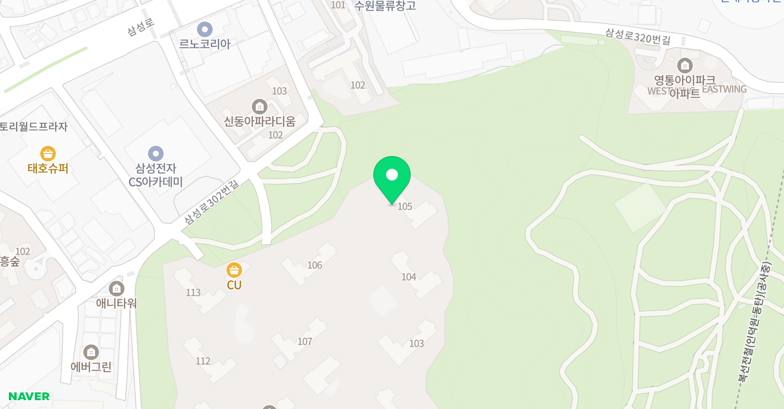 플레이팩토 영흥공원센터 위치
