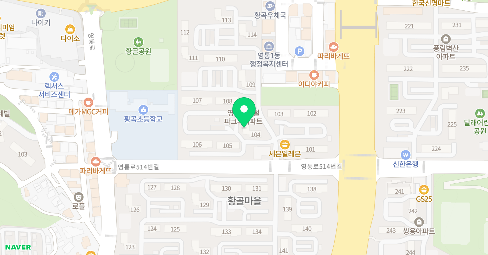 푸르넷 공부방 영통점 위치