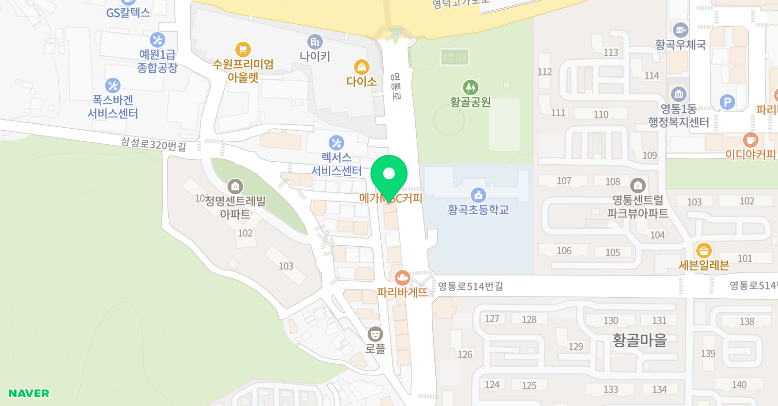 한국파워점핑줄넘기클럽 영통점 위치