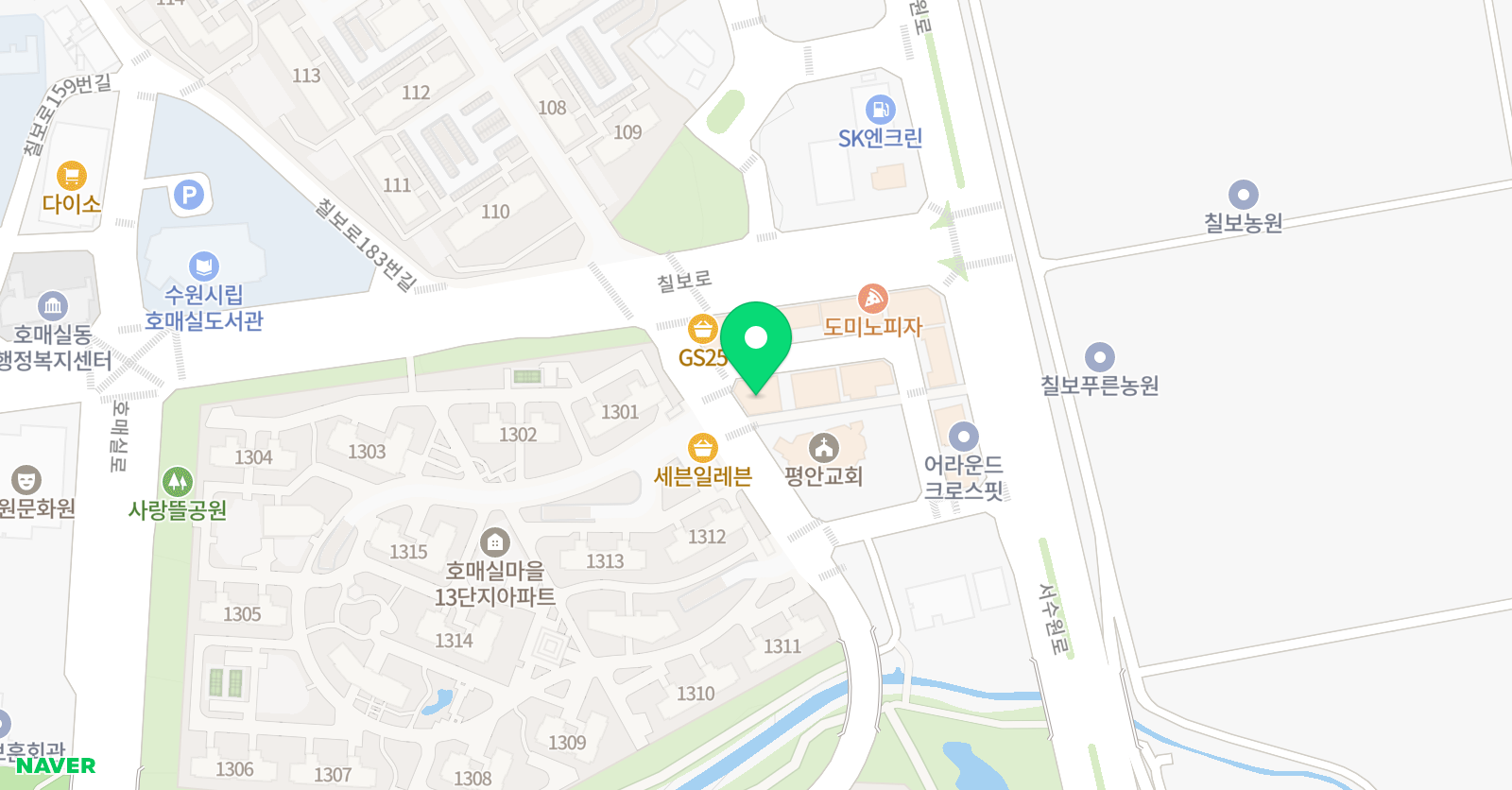 튼튼마스터클럽 호매실영어학원 위치