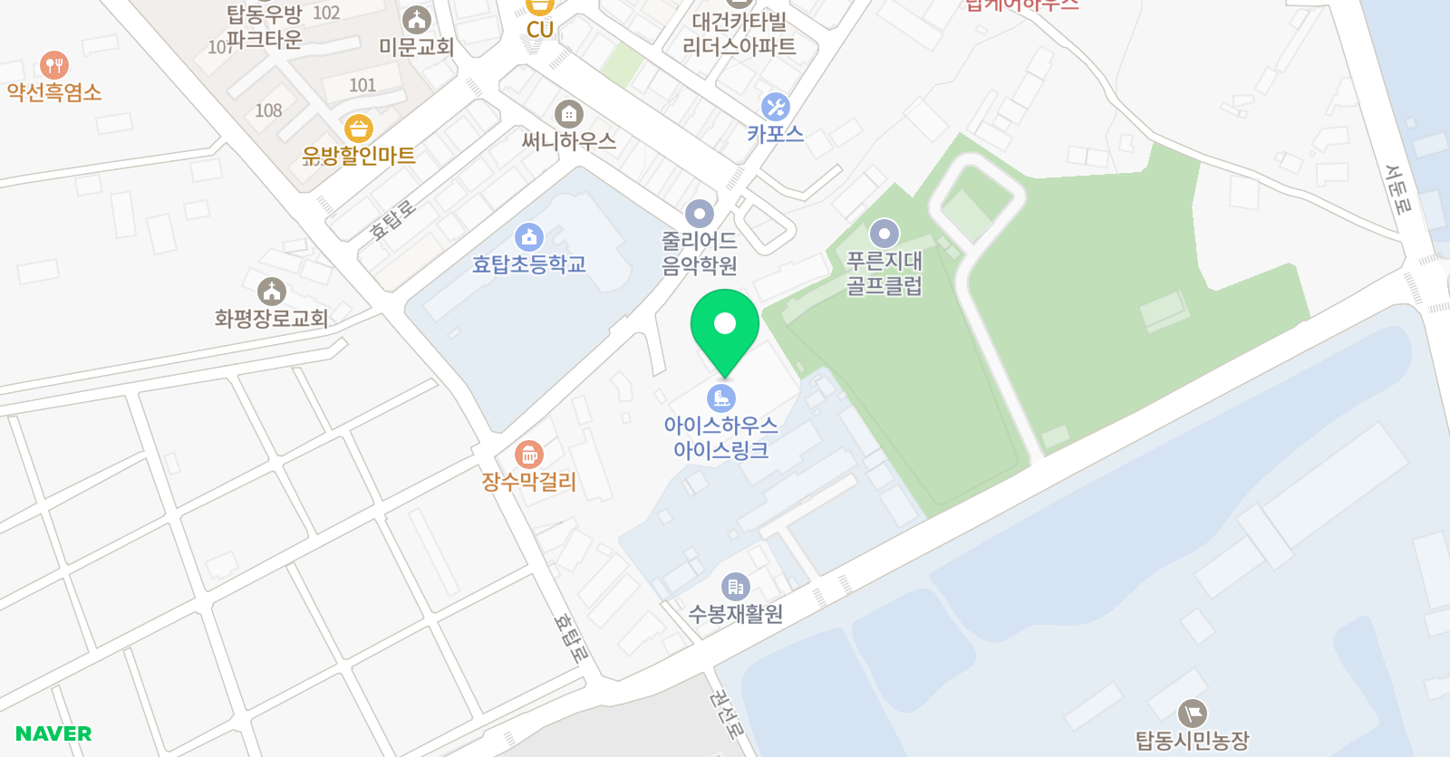 아쿠아즈 아이스하키 클럽 위치