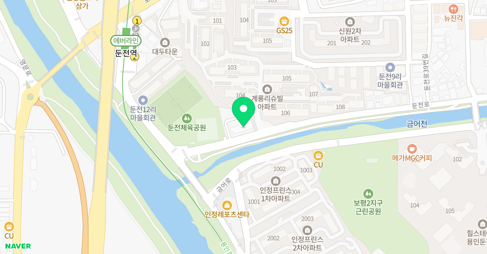 둔전 검도관 위치