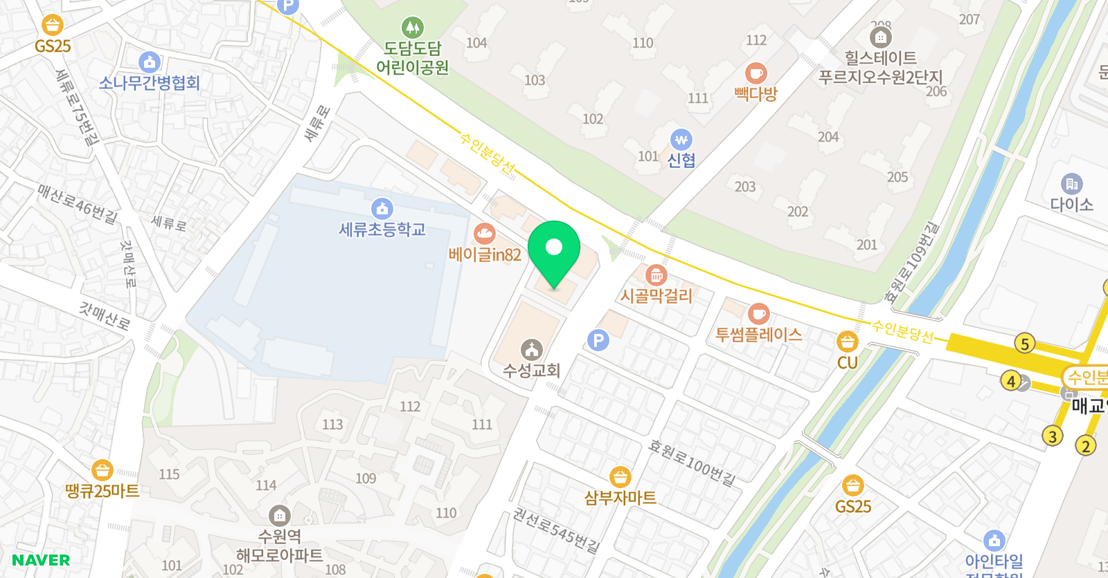 바름 학원 위치