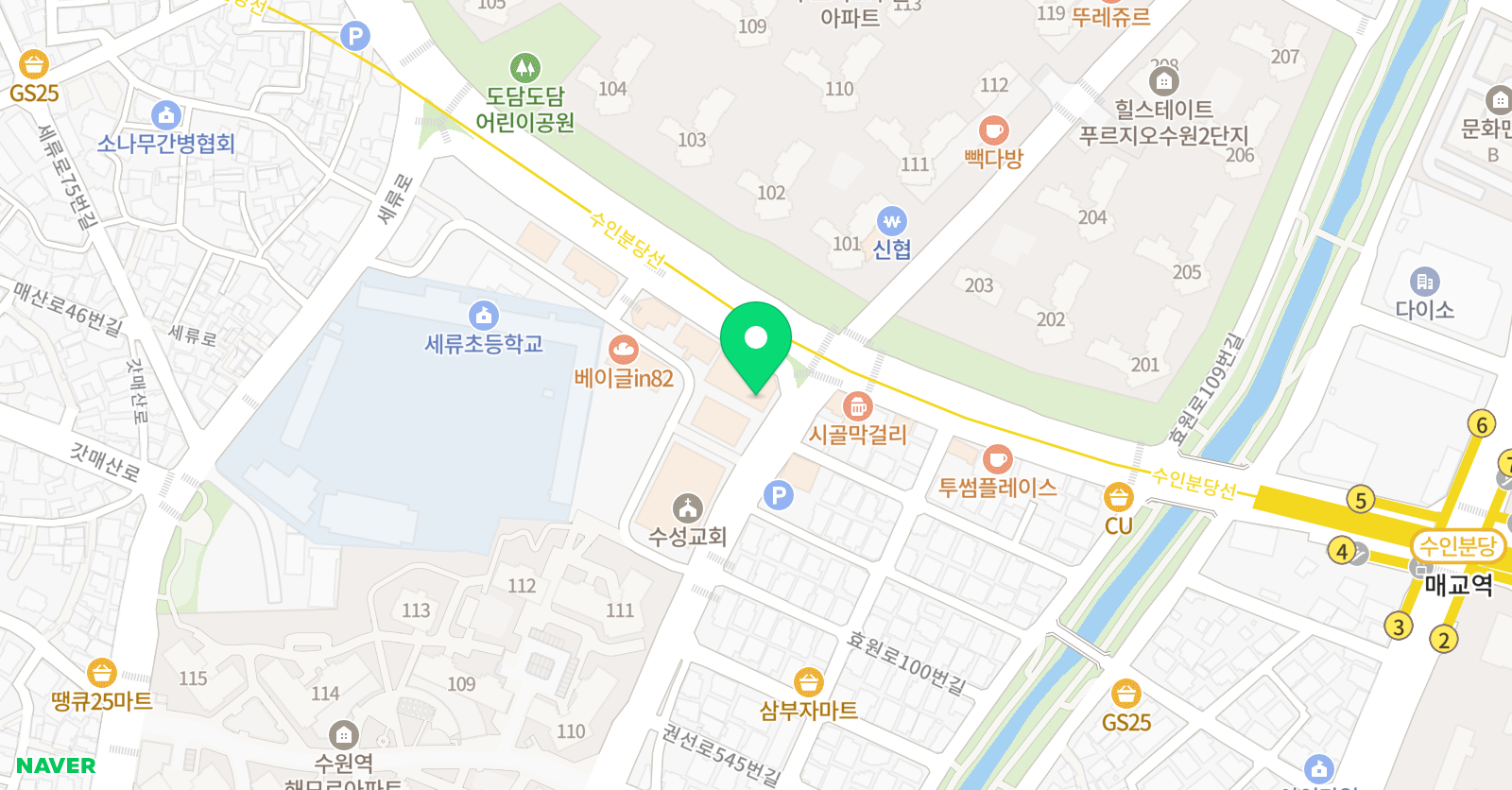 리드인 매산세류점 위치