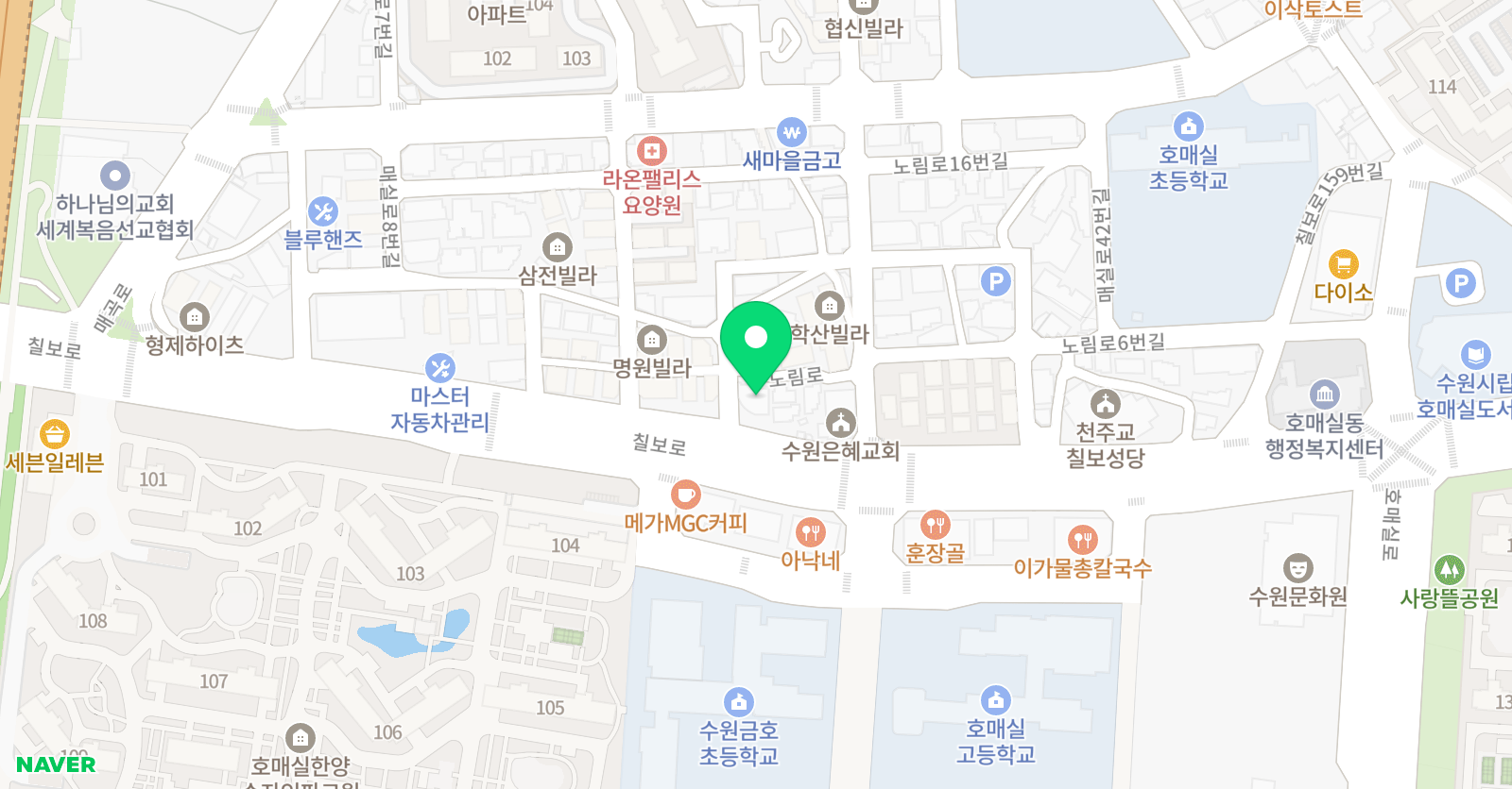 펜타곤 어학원 호매실국제캠퍼스 어학원 위치