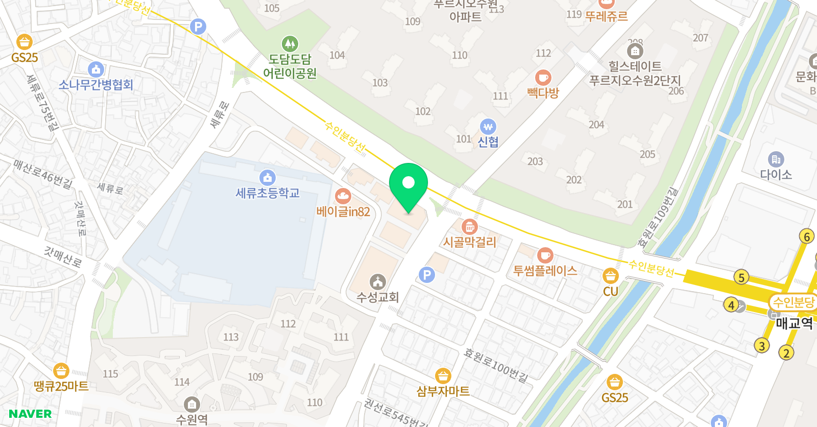 탑지성 학원 위치