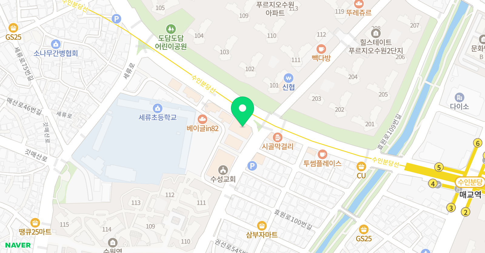 찬미 음악학원 위치