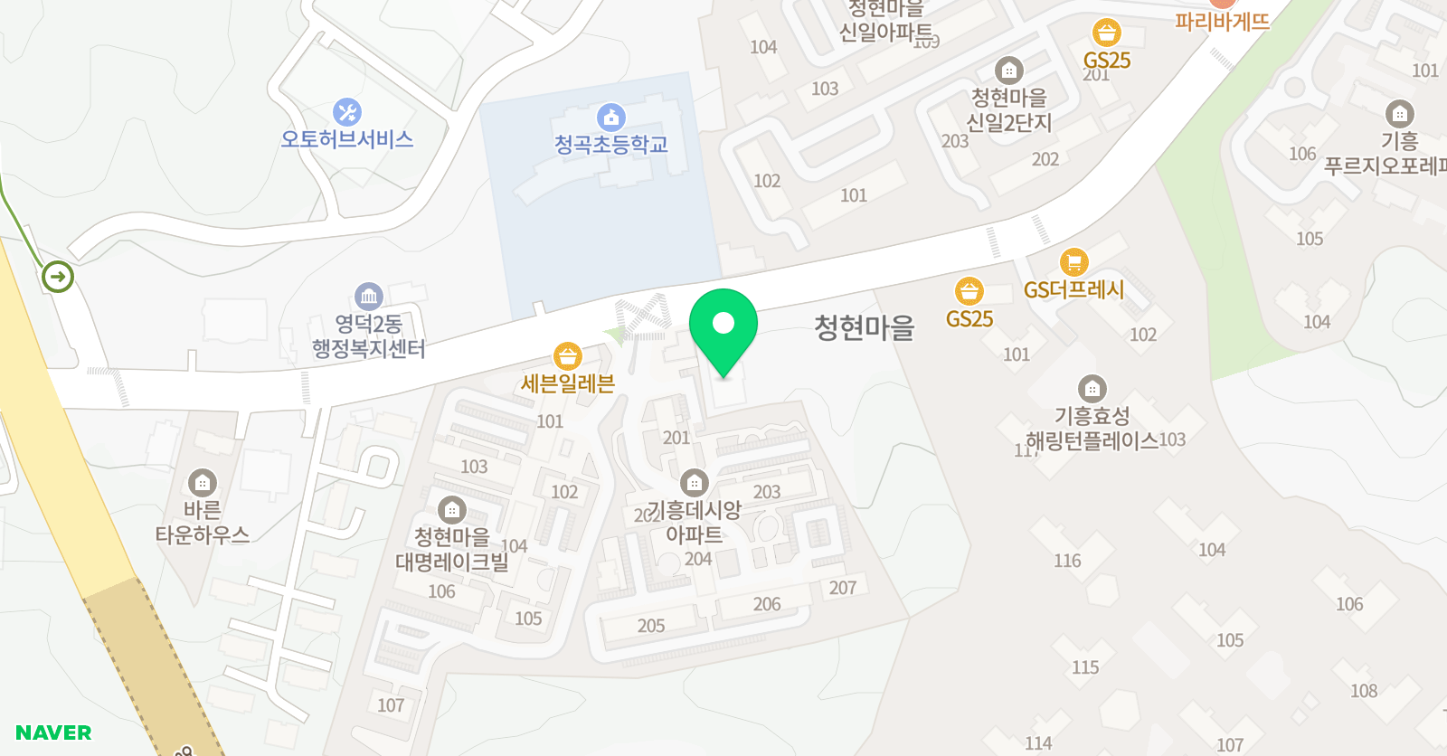 윤선생 우리집앞 영어 교실 청곡센터 위치