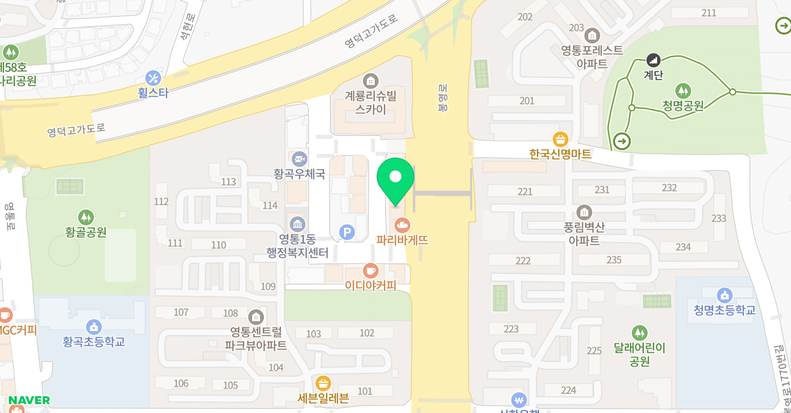 아이원 수학학원 위치